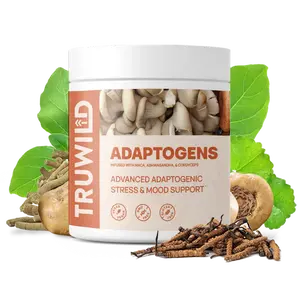 TRUWILD Adaptogens – 60 Capsules | Stress Relief & Mood Support, Vegan, Non-GMO