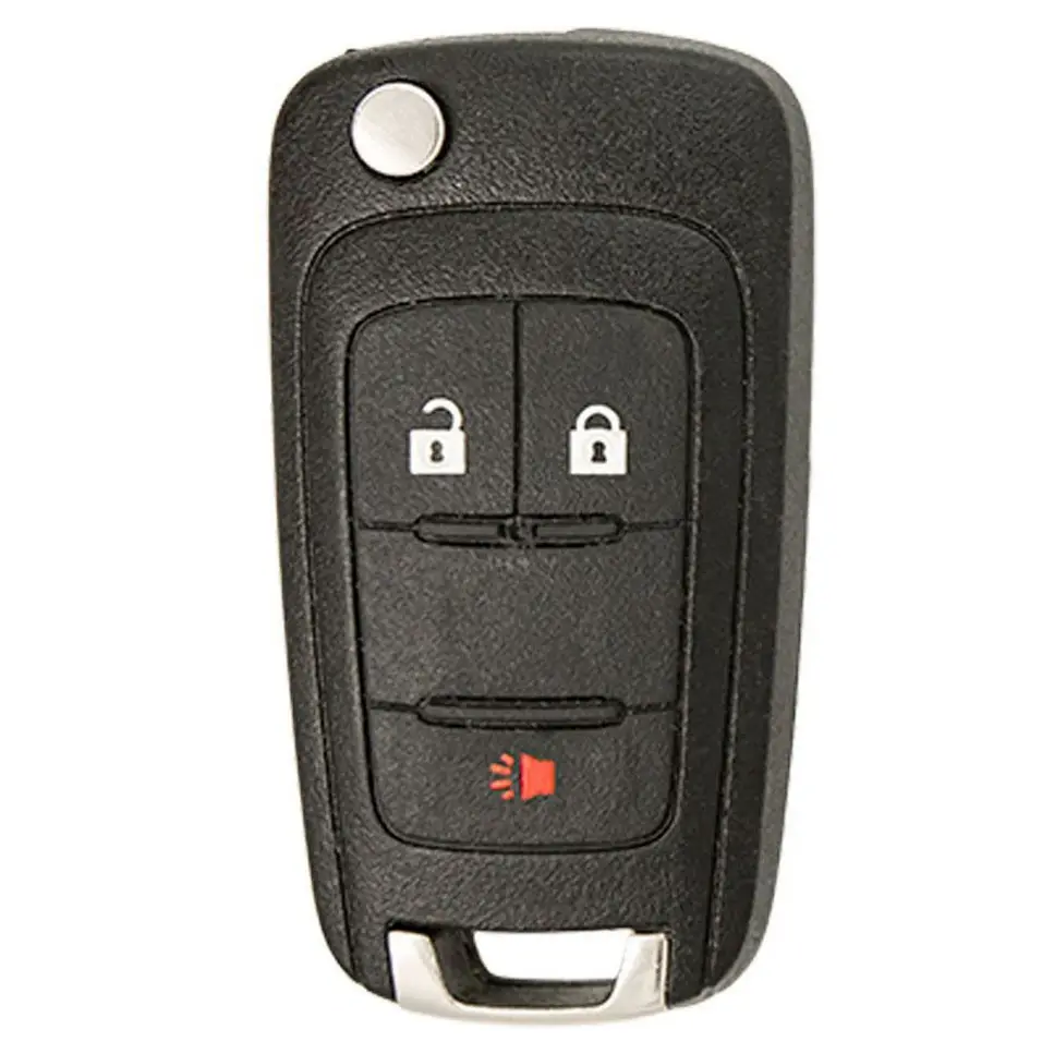 New Compatible 3 Button Flip Key Compatible with Chevrolet Equinox 2010–2017 - (OHT01060512)
