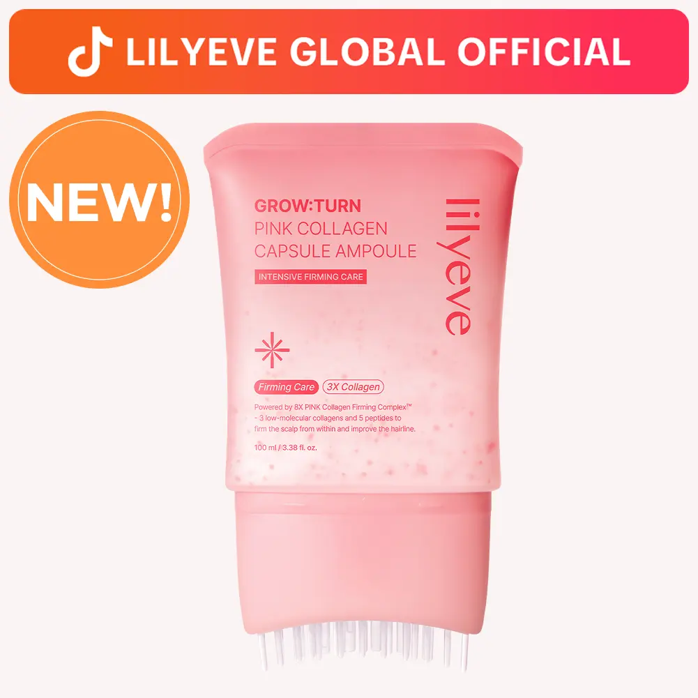 [LILYEVE] Pink Collagen Capsule Scalp Serum | 3.38 fl. oz.