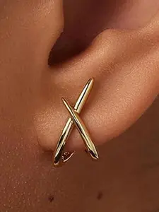 Earrings for Women Trendy, Studs Earrings Golden Stud Earrings Dainty Earrings Simple Minimalist Gold Earrings Hypoallergenic Earring for Women Gifts