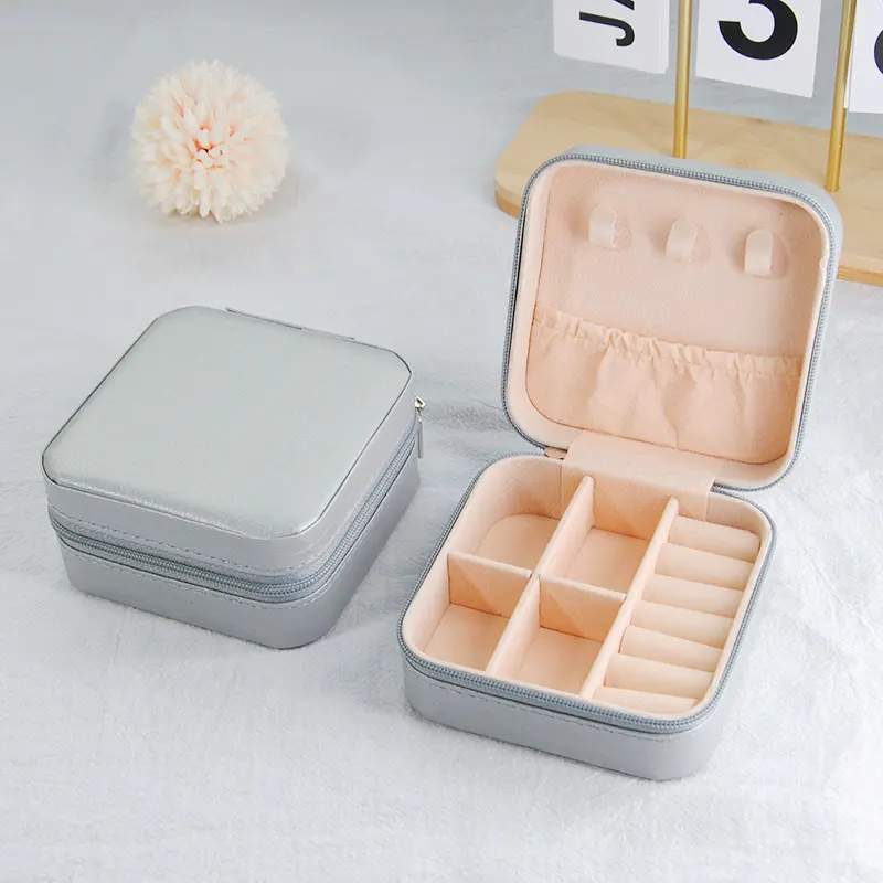 Mini Portable Jewelry Storage Case, Small Organizer for Earrings, Rings & Daily Accessories Mini Portable Jewelry Storage Case, Small Organizer for Earrings, Rings & Daily Accessories