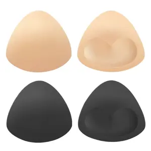Triangular Silicone Chest Sticker Women Gather Without Glue Chest Pad Invisible Thickened Sponge Pad Swimsuit Bikini Underwear Insert Lift Pad Bra Breathable Elegance Lightweight Reusable Everyday Fit  Lingerie Fitted Ab