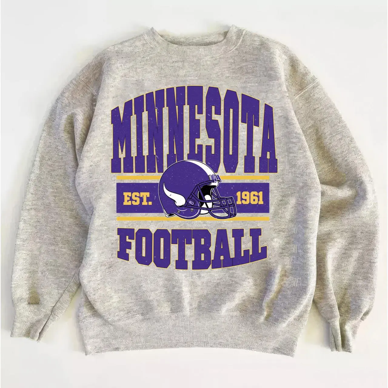 Vintage Vikings Football Sweatshirt, Men's and Women's Unisex, Perfect Gifts for Halloween, Christmas, Birthdays