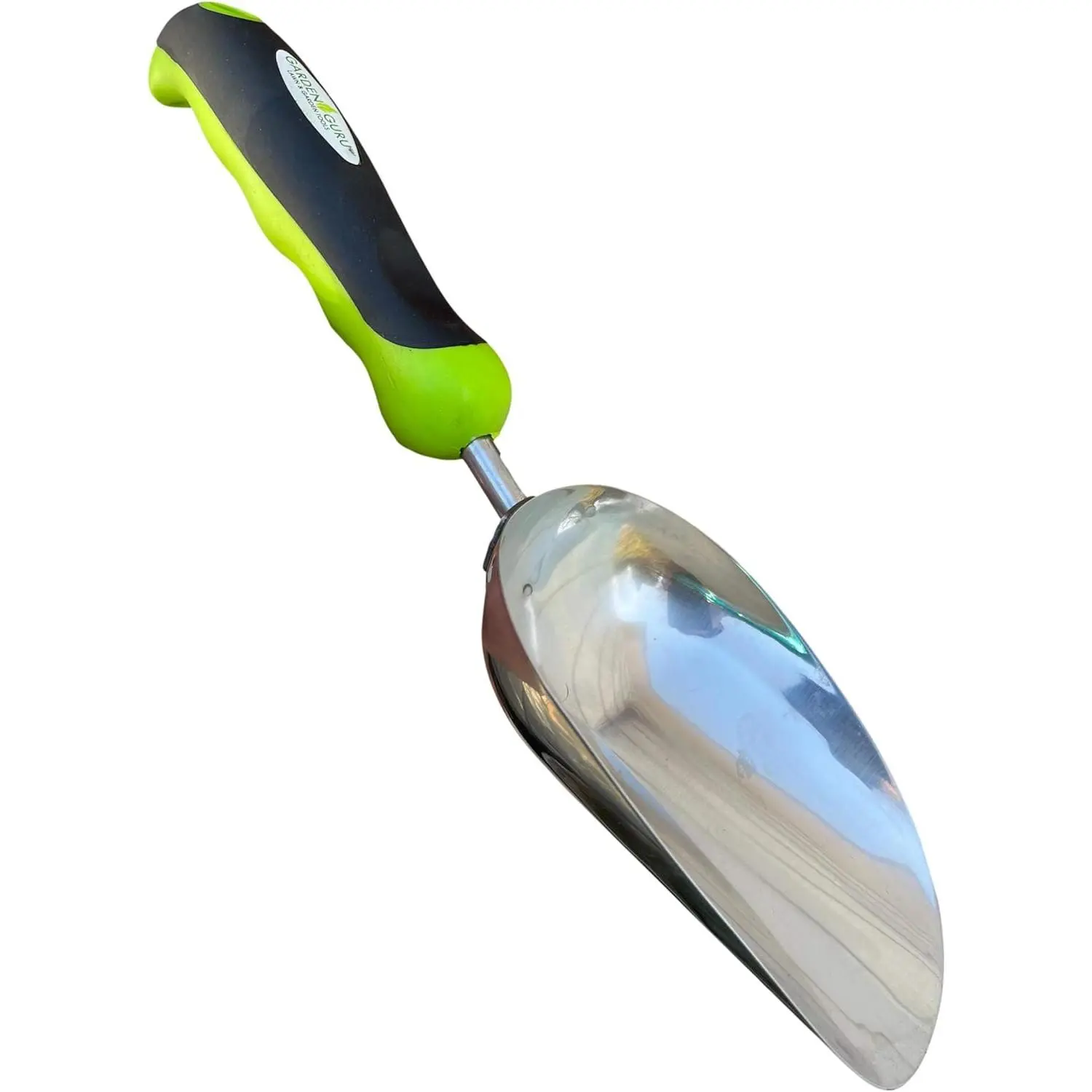 Garden Guru Super Strong Garden Scoop Trowel Shovel Transplanter - Stainless Steel - Rust Resistant - Ergonomic Grip - Perfect Hand Shovel for Gardening Transplanting and Digging