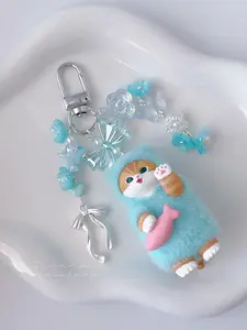 Cute Cat Trinket Keychain Bag Chain