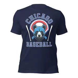 Chicago Baseball T Shirt - Vintage Cubs EST 1870 Tee, Retro Wrigley Field Design, 100% Cotton for Fans, Perfect Gift for Dad or Mom