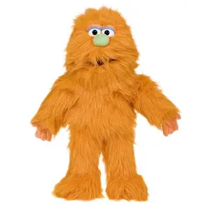 14" Orange Monster, Hand Puppet