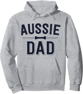 Aussie Dad Red Merle Australian Shepherd Farm Dog Father Pullover Hoodie