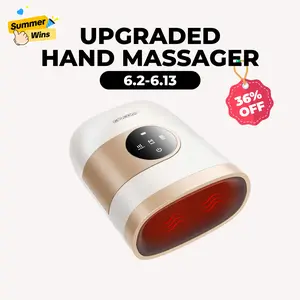 CINCOM White Gold New Hand Massager, Rechargeable Finger Soother with Adjustable Comfort Settings, Soothing Warmth, User-Friendly Display—Perfect for Relaxation and an Ideal Gift for Loved Ones,summerwins Foot Spa Machine