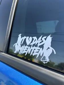 "Todas Mienten" Devil and Angel Vinyl Car/Window/Door Decal