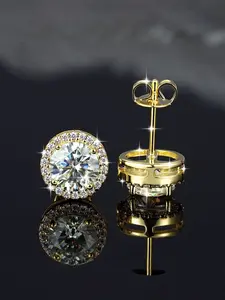 Light luxury fully diamond-encrusted moissanite earrings, suitable for daily wear, vacation dates, and other occasions, are also an exquisite and surprising small gift.