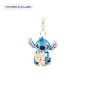 Disney Store Stitch Summertime Plush Keychain Bag Charm – Lilo & Stitch – 5'' – Disney Store Japan