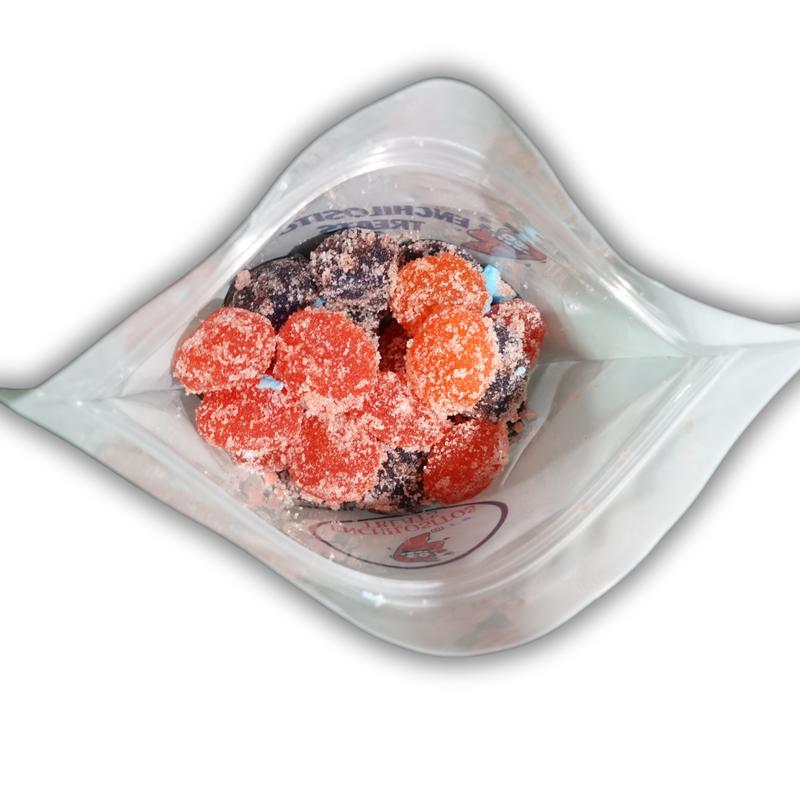 Half Pound cotton candy strawberry gushies Sweet  by Enchilositos Snack Soft Bonbon Corn