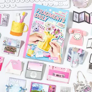 20 Sheets Per Book Craft Paper Made of Kraft, Life Manual Theme Decorative Material for Bullet Journaling & Multiple Uses