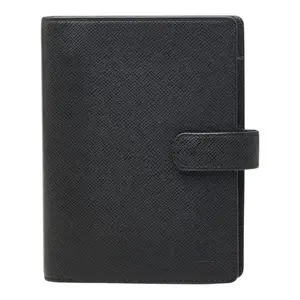 Pre-owned Louis Vuitton Other Small Leather Goods Agenda MM Taiga Leather Notebook Cover