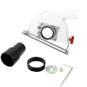 Cutting Dust Shroud for Angle Grinder 4-1/2" to 5", Transparent Cutting Dust Shroud Grinding Cover, Angle Grinder Dust Collection Attachment