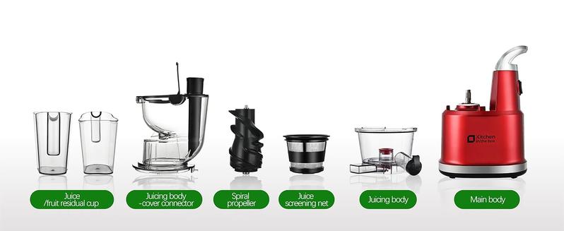 Cold Press Juicer, Juicer Machines with Large Feed Chute, Large Capacity, Slow Masticating Juicer for Fruits and Vegetables