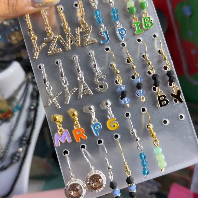 Intial custom earrings