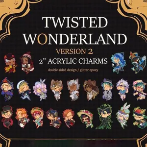 Twisted Wonderland Charms V2 (Misc Uniforms/Glitter Epoxy)