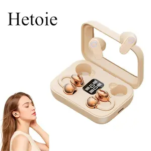 Hetoie 2026 Open-Back Bluetooth-compatible Earbuds, Wireless Headphones with Clear Mic, Type-C Fast Charging, Comfortable All-Day Wear