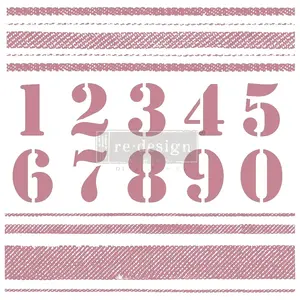 Redesign With Prima Decor Clear-Cling Stamps - Stripes - 12x12 clear cling 655350649210
