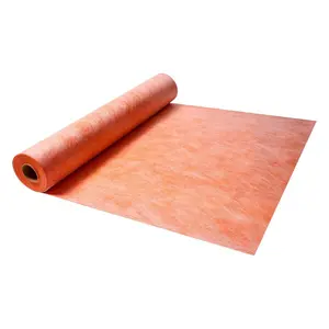 VEVOR Waterproof Membrane for Shower, 4x 128 ft 504 sq. ft Waterproofing Tile Membrane, 20 mil Thickness Polyethylene Fabric Roll, Easy to Cut for Bathroom, Kitchen, Sauna, Walls, Underlayment
