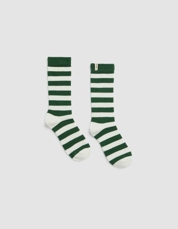 The Striped Plush Lounge Sock - Last Chance