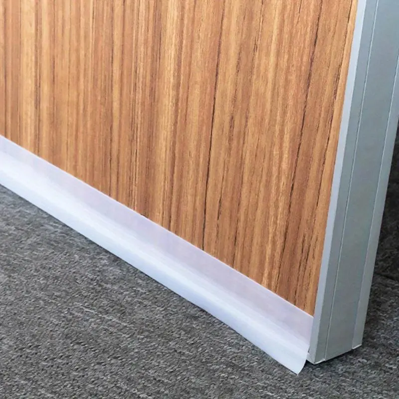 3 Color 5M Length Door Sealing Bar Window Sealing Tape Window Door Bottom Self Adhesive Silicone Rubber Seal Weathering Strip