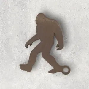 Stainless Steel Sasquatch Keychain