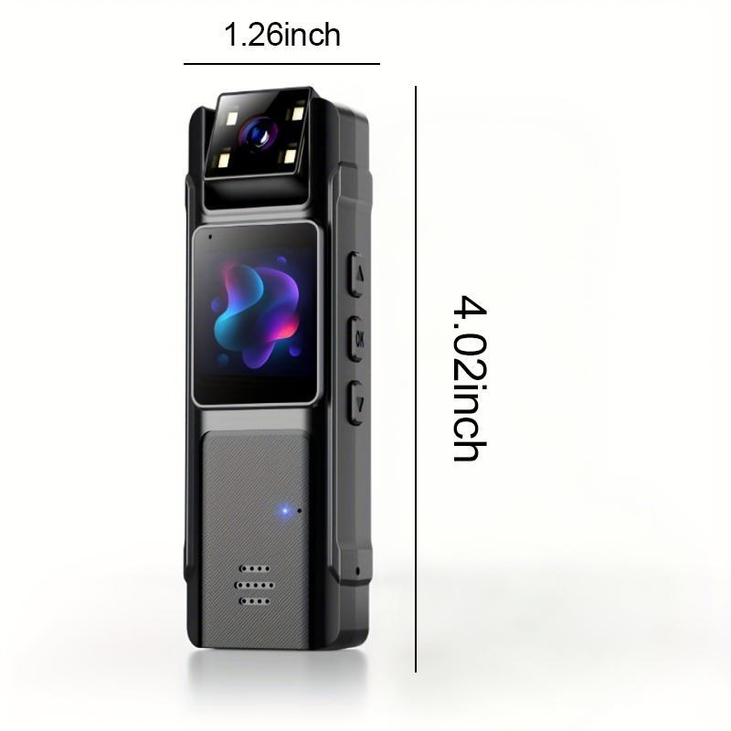 1080P HD Body Camera with 180° Rotating Lens - PortableClip-On Recorder, Night Vision, 130° Wide Angle, USBRechargeable for Security, Workplace Evidence, OutdoorAdventure & Content Creation