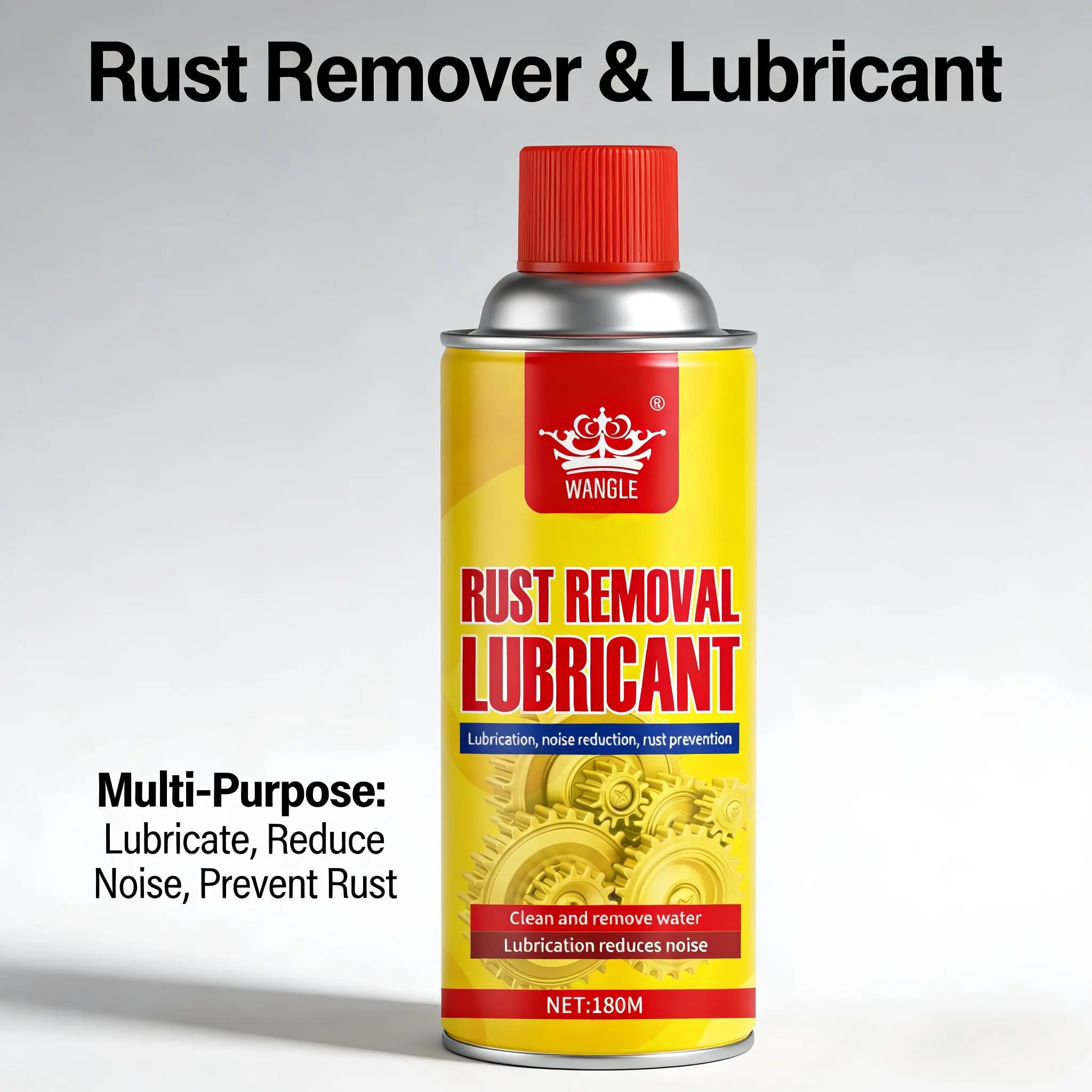 Rust Removal Lubricant Spray, Multi-Purpose Anti-Rust Lubricating Spray 180ml Rust Removal Lubricant Spray, Multi-Purpose Anti-Rust Lubricating Spray 180ml