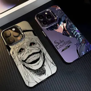Anime S-Solos L-Levelings Phone Case For iPhone 17 Air 16 15 14 13 12 11 Pro Max Plus   Air Multicolor Matte Metallic Aurora Funda