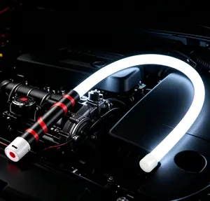 28.7-inch rechargeable bendable LED work light delivers high lumen output with three adjustable lighting modes. Flexible shaft reaches cramped spots effortlessly, perfect portable lighting for car repair and equipment inspection in narrow confined spaces.