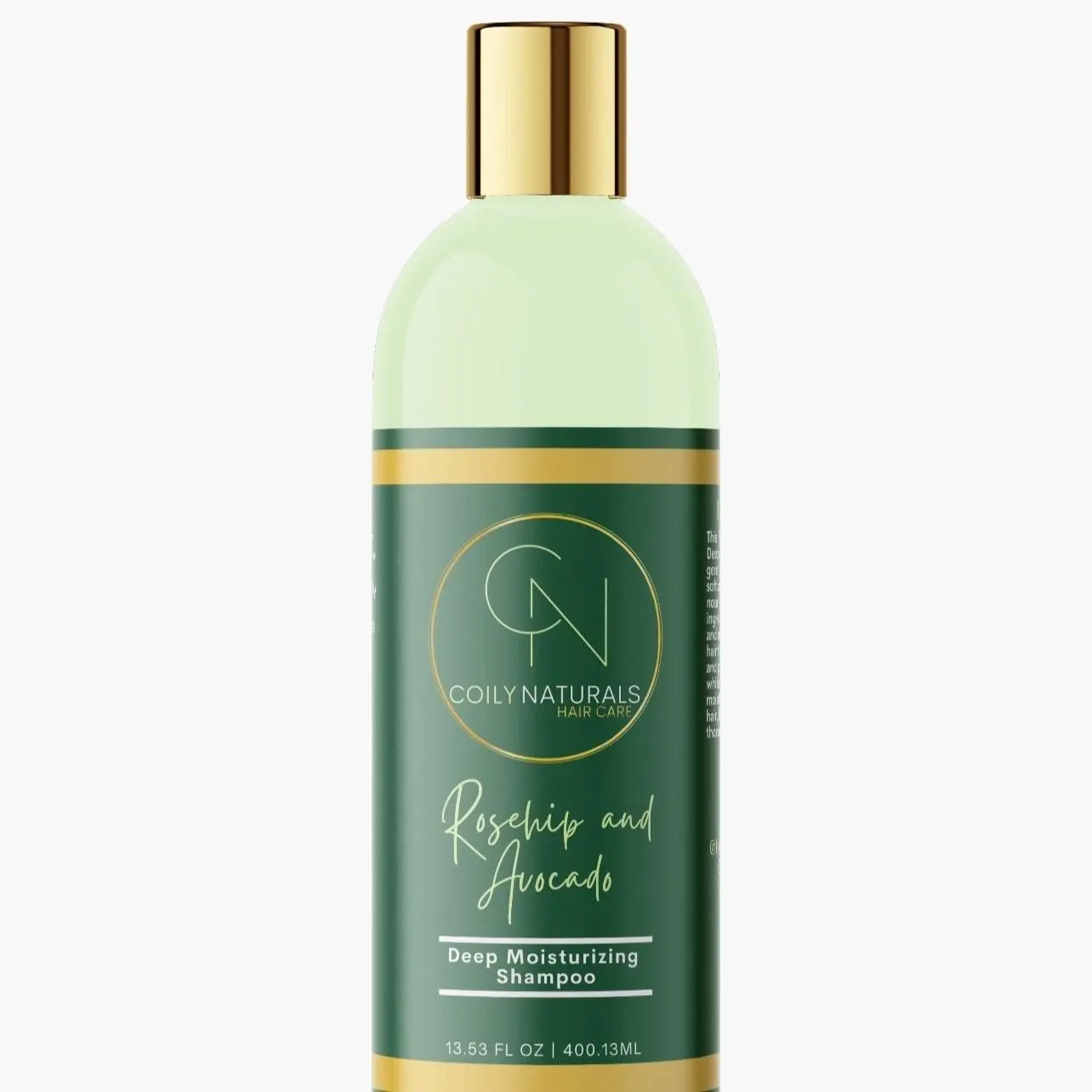 Rosehip and Avocado Deep Moisturizing Shampoo for Healthy Hair - Nourishing Hair Care