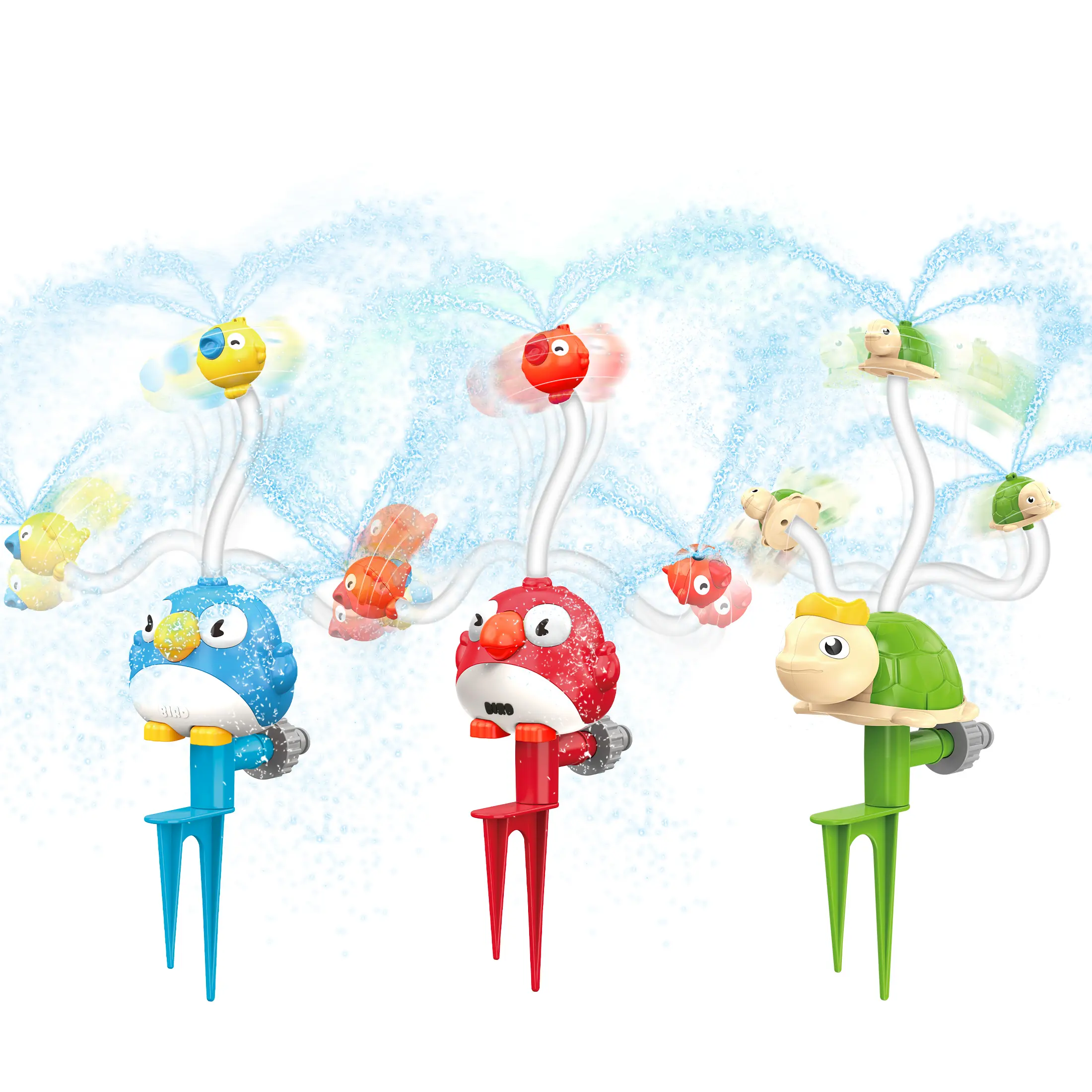 Spinning Sprinkler – Powerful Water SprinklerToy for Kids & Adults, Sprays Up to 20 Feet. Perfect for outdoor water fun, garden watering, summer parties, and birthday celebrations #SummerVibes