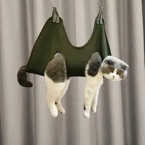 Pet Beauty Hammock for Dogs and Cats, Plush Pet Hammock, Small Medium Pet Grooming Accessories, No Assembly Required