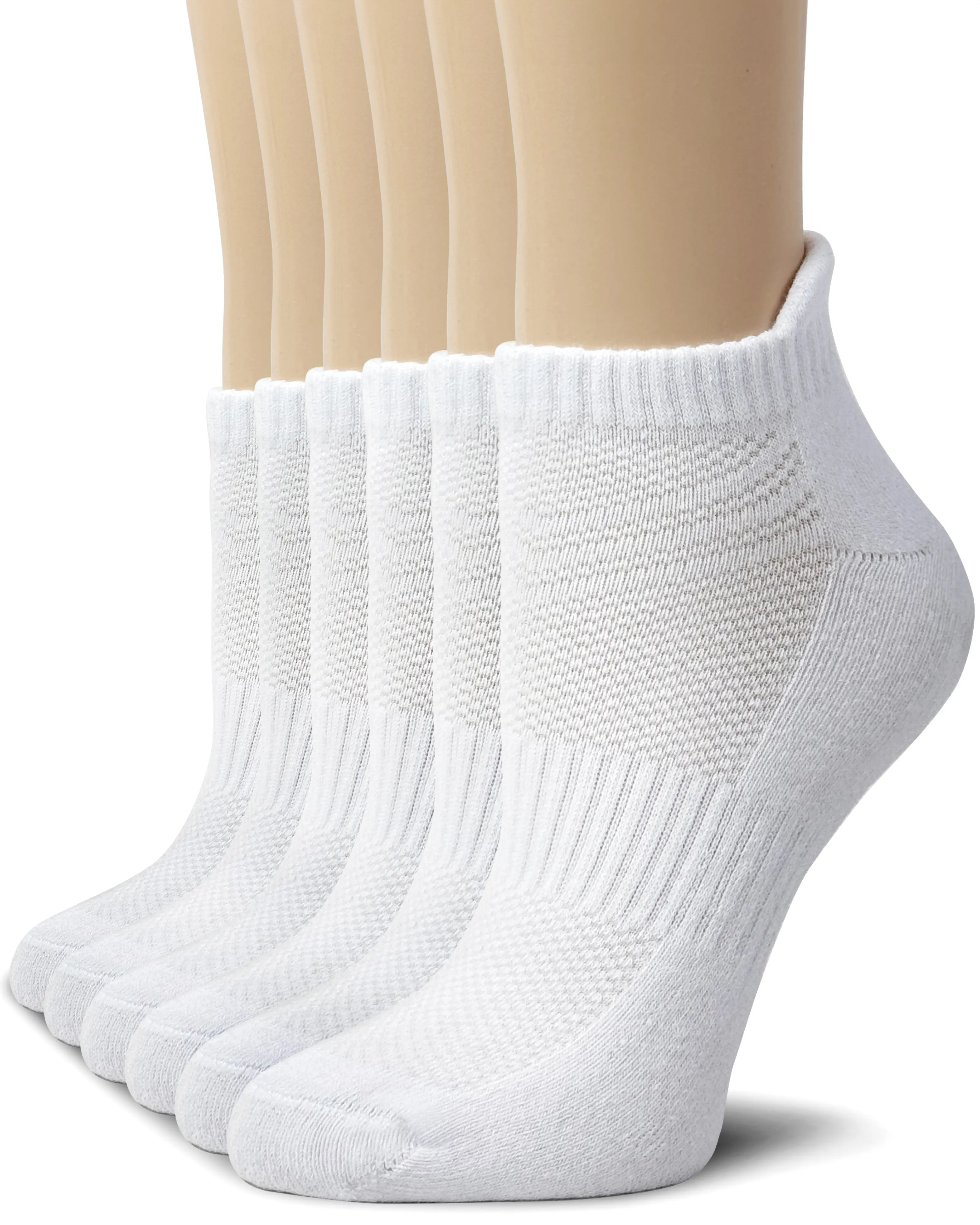 NevEND 6 Pairs Women's and Men's Cotton Cushioned Ankle Socks Running Low Cut Tab Socks