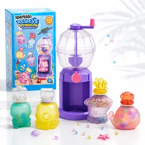 Sparkido DIY Water Squishy Maker Kit - Create Liquid-Filled Ocean Squishies with Glitter, Water Beads & Cute Sea Animal Molds, Mess-Free Sensory ASMR Arts & Crafts Gift for Kids Age 8+