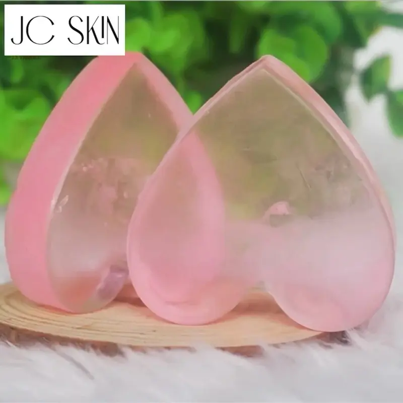 JC SKIN VitaminC Organic Lightening Rose Whitening Face Wash Soap - Pink Tear Drop Design for Skin Care