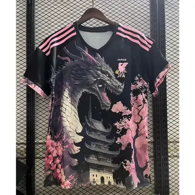 Japan Soccer Jersey Pink Dragon TikTok Shop