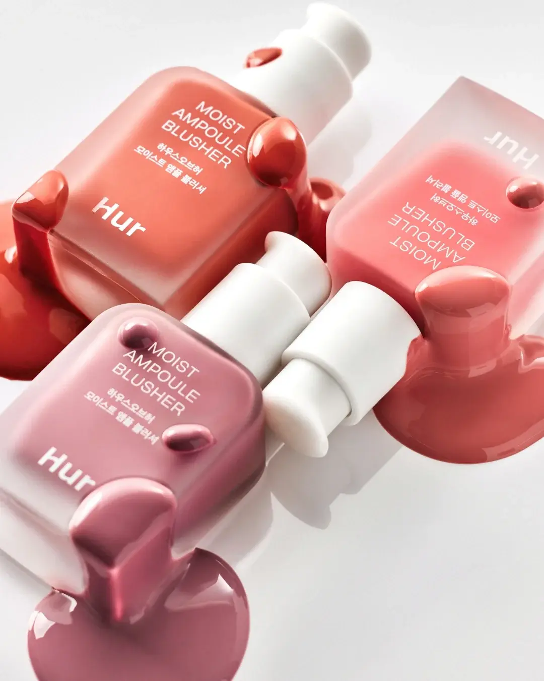 House of Hur Moist Ampoule Blusher with 50% Moisture Essence Hydrating & Long-Lasting Blush, 20 ml / 0.68 fl.oz, Korean Makeup