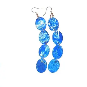Blue Aztec Earrings