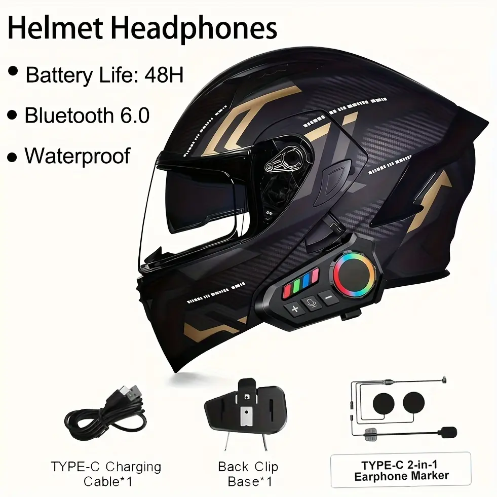 Secure Sports Helmet Headphones - Comfortable-Fit Audio Accessory with Immersive Sound & Fun Element, Helmets