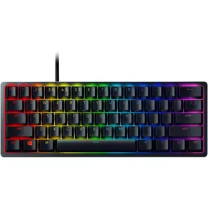 Razer Huntsman Mini 60% Gaming Keyboard: Fast Keyboard Switches - Linear Optical Switches - Chroma RGB Lighting - PBT Keycaps - Onboard Memory - Snap Tap - Black