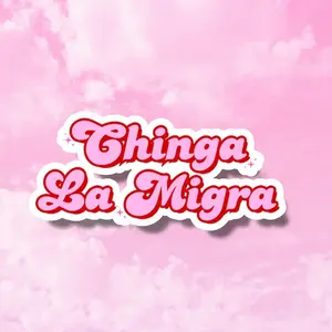Chinga La Migra Stickers, No Human is Illegal, Ice, Anti President Sticker, Human Rights, The only Minority, Cute Political Stickers