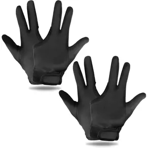 3 Finger Heat Resistant Gloves for Hair Styling Heat Protector Barber Glove Mittens Reusable Curling Wand Protector for Hair Dye 4 Pcs