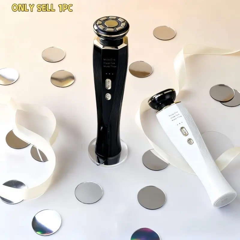 Facial beauty instrument, Facial beauty machine, Multifunctional facial radiofrequency device, Microcurrent lifting and firming massage, Red and blue light therapeutic beauty device, Warm sensation cleansing and introduction device