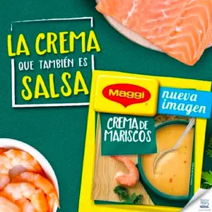 Maggi Crema de Mariscos Pack of 3 unidades creamy SeaFood Soup Traditional Central American Recipe