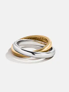 Melanie Waterproof Criss-Cross Ring - Gold/Silver Melanie Waterproof Criss-Cross Ring - Gold/Silver