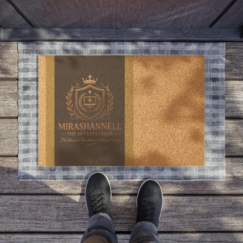 Elegant Custom Doormat for Home Entry, Personalized Welcome Mat, Housewarming Gift, Stylish Front Door Decor, Unique Indoor Outdoor Mat